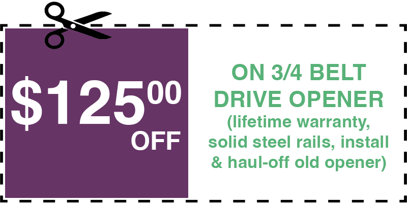 125 off garage door opener deer park