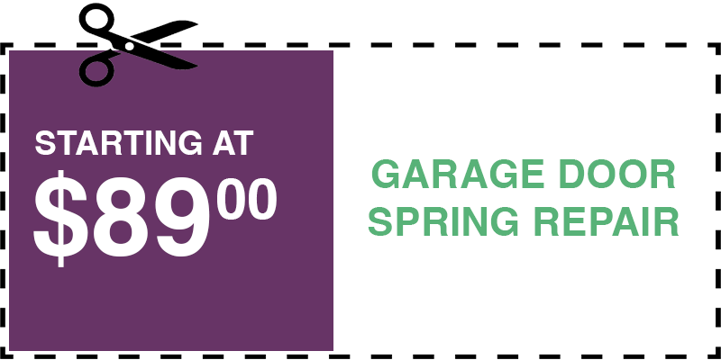 89 garage door SPRING repair deer park